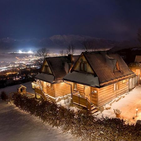 Вилла Domki Widokowe Wooden Luxury Chalet Зомб Экстерьер фото