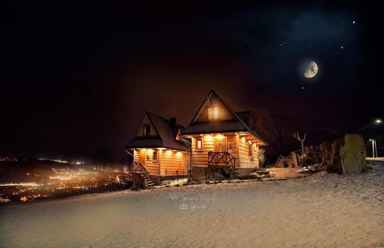 Вилла Domki Widokowe Wooden Luxury Chalet Зомб Экстерьер фото