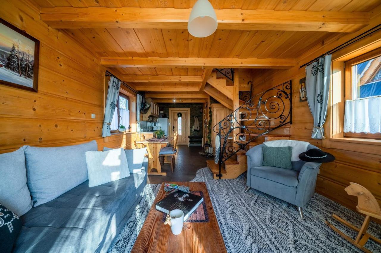 Вилла Domki Widokowe Wooden Luxury Chalet Зомб Экстерьер фото