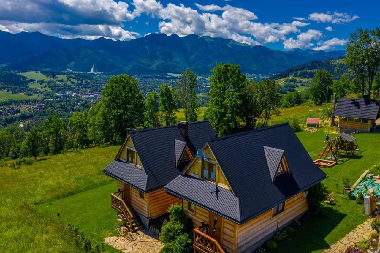 Вилла Domki Widokowe Wooden Luxury Chalet Зомб Экстерьер фото