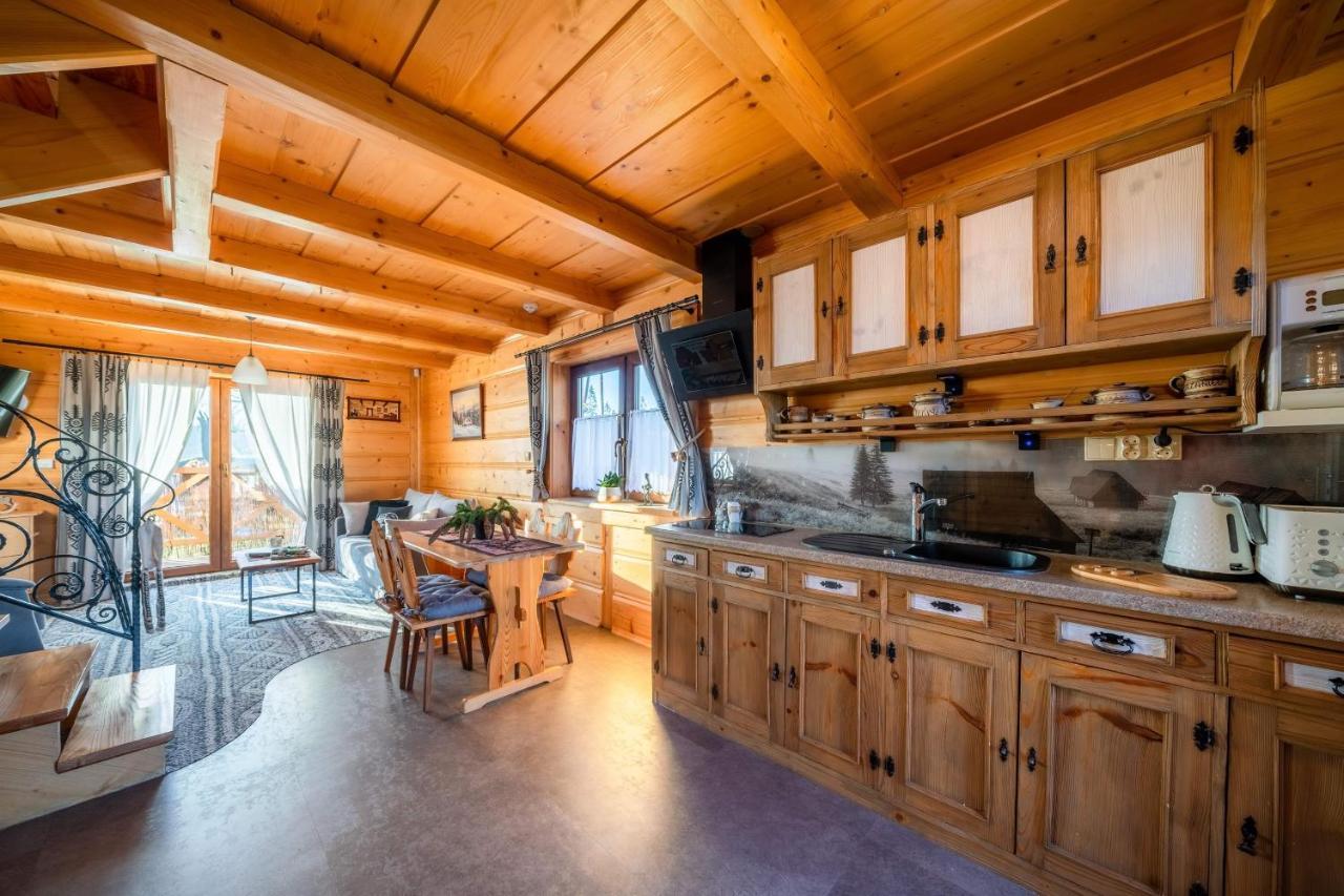 Вилла Domki Widokowe Wooden Luxury Chalet Зомб Экстерьер фото