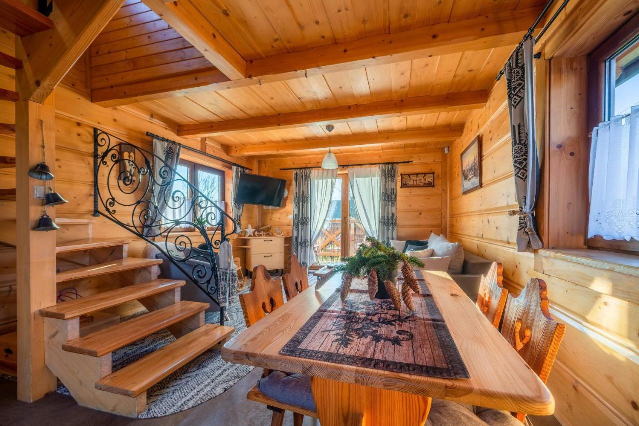 Вилла Domki Widokowe Wooden Luxury Chalet Зомб Экстерьер фото