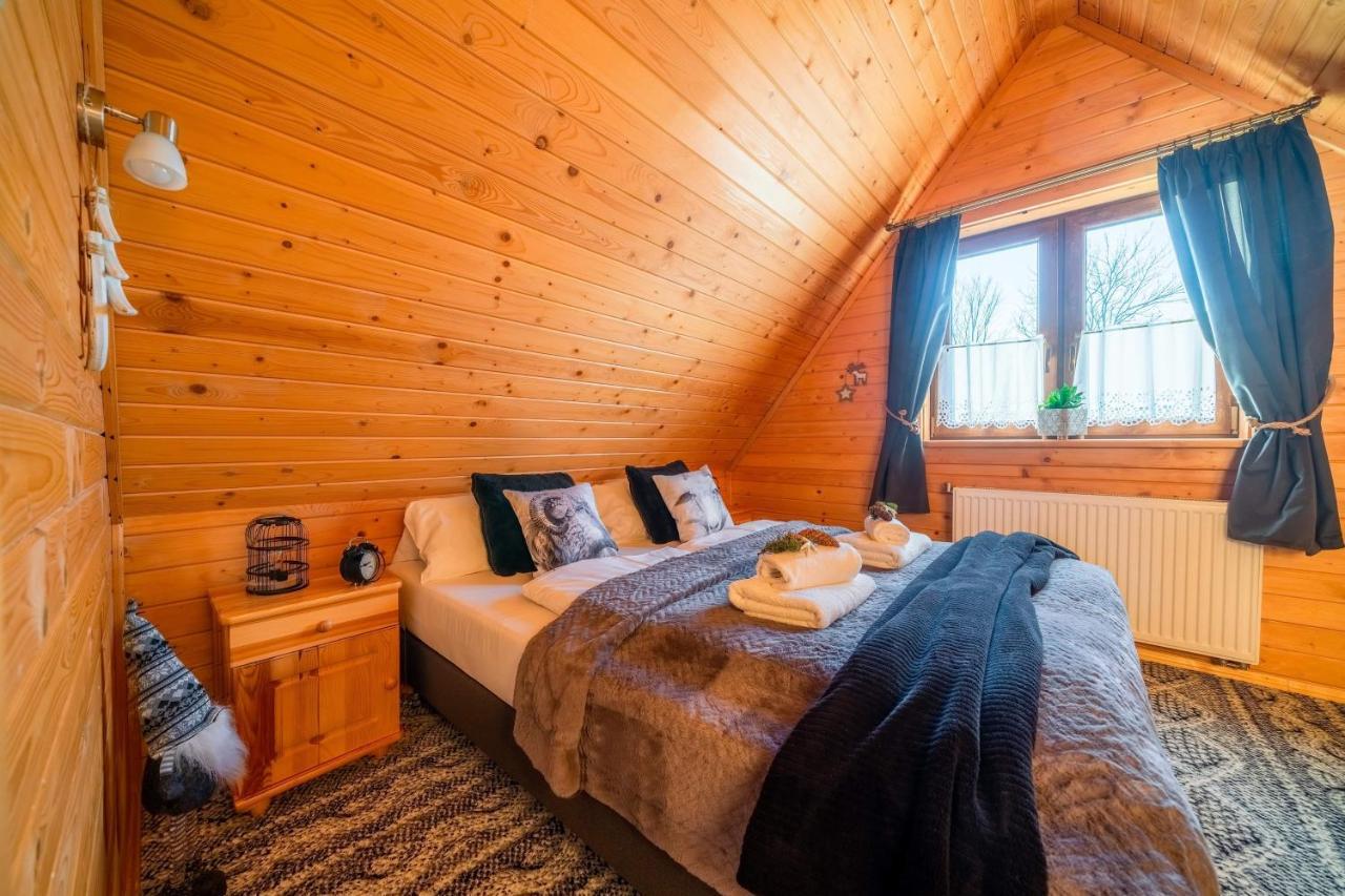 Вилла Domki Widokowe Wooden Luxury Chalet Зомб Экстерьер фото