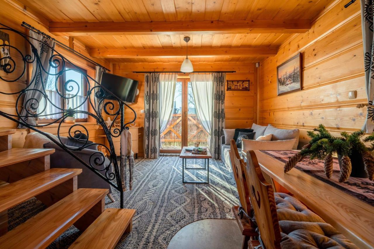 Вилла Domki Widokowe Wooden Luxury Chalet Зомб Экстерьер фото