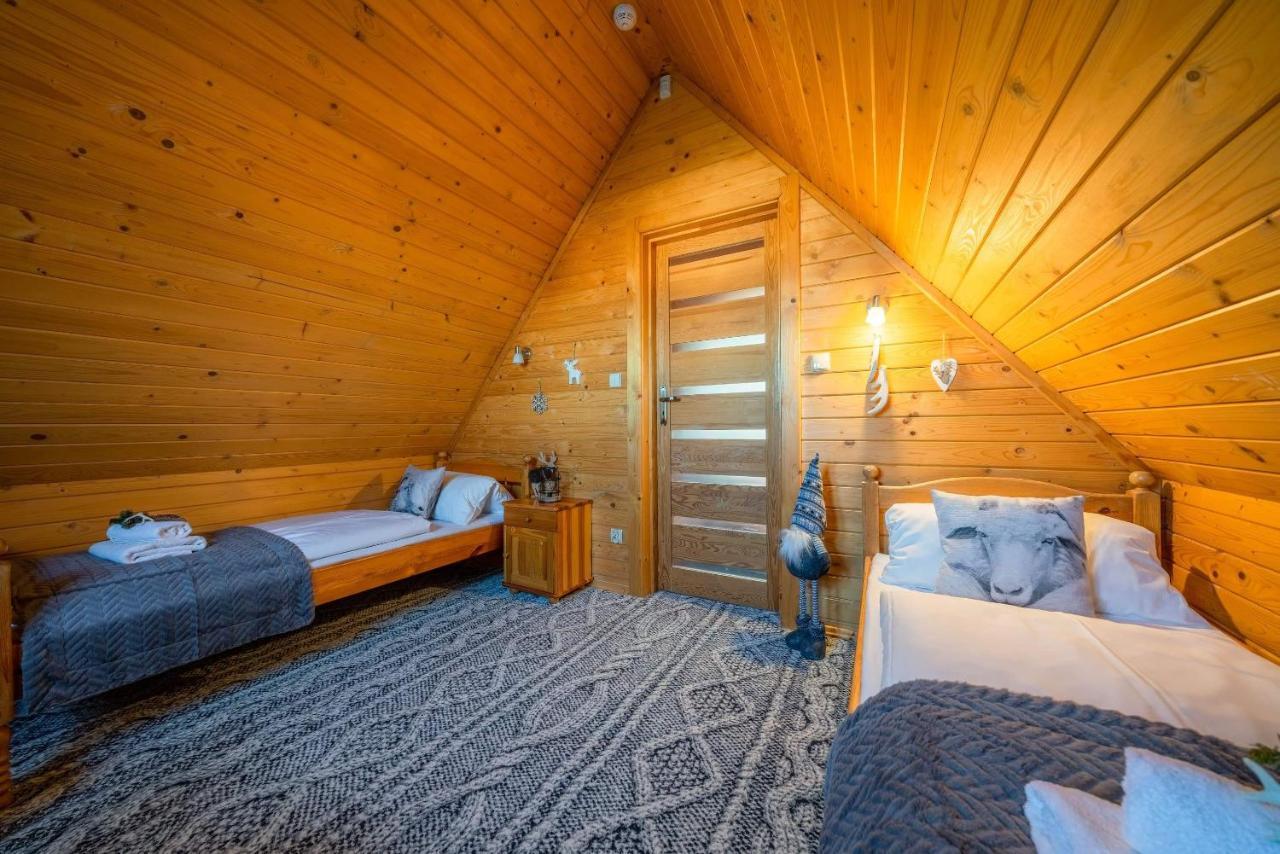 Вилла Domki Widokowe Wooden Luxury Chalet Зомб Экстерьер фото