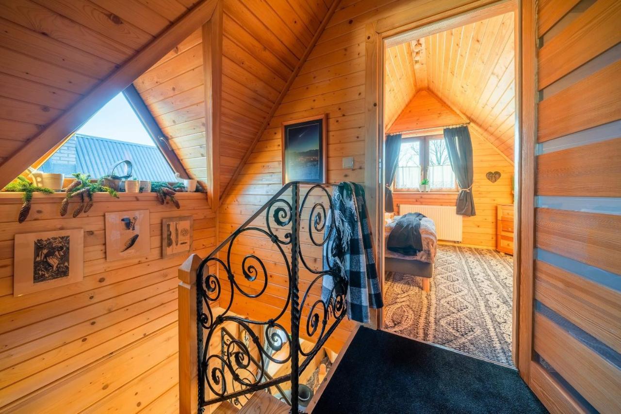 Вилла Domki Widokowe Wooden Luxury Chalet Зомб Экстерьер фото