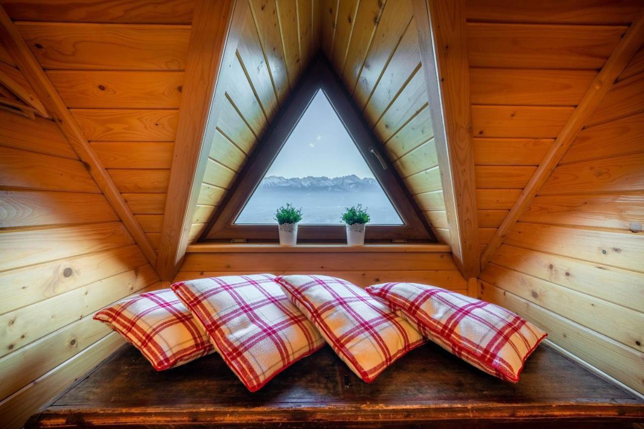 Вилла Domki Widokowe Wooden Luxury Chalet Зомб Экстерьер фото