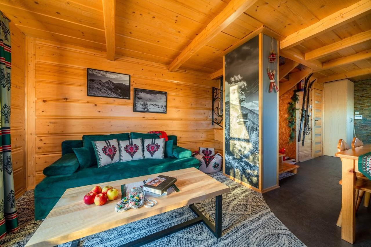 Вилла Domki Widokowe Wooden Luxury Chalet Зомб Экстерьер фото