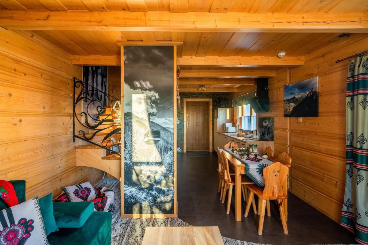 Вилла Domki Widokowe Wooden Luxury Chalet Зомб Экстерьер фото