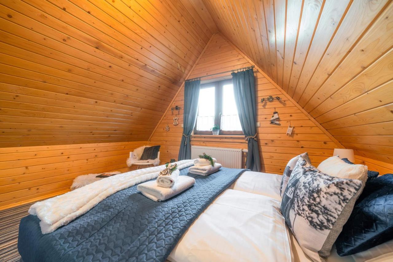 Вилла Domki Widokowe Wooden Luxury Chalet Зомб Экстерьер фото