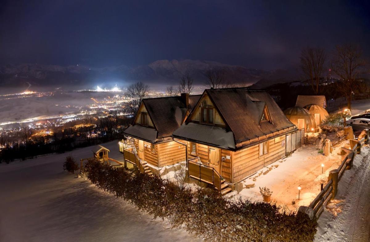 Вилла Domki Widokowe Wooden Luxury Chalet Зомб Экстерьер фото