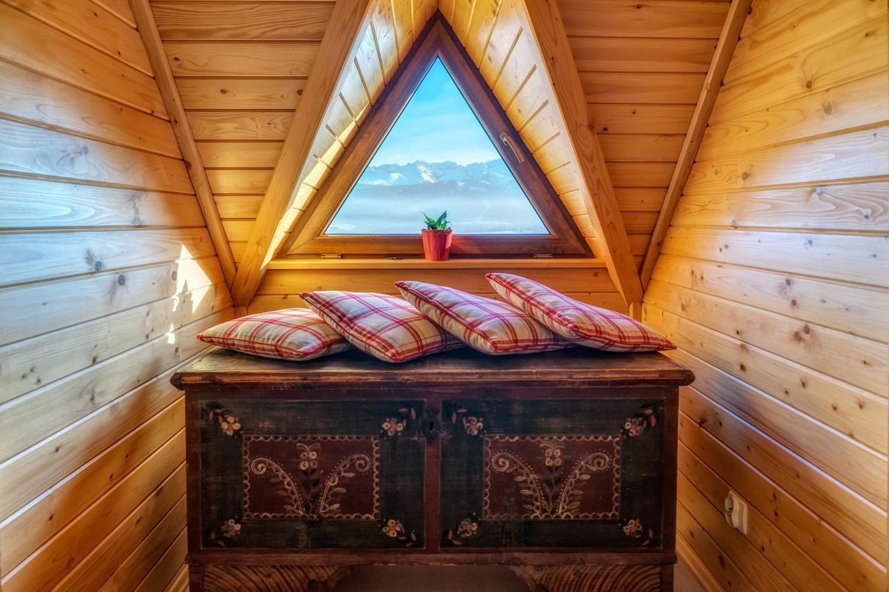 Вилла Domki Widokowe Wooden Luxury Chalet Зомб Экстерьер фото